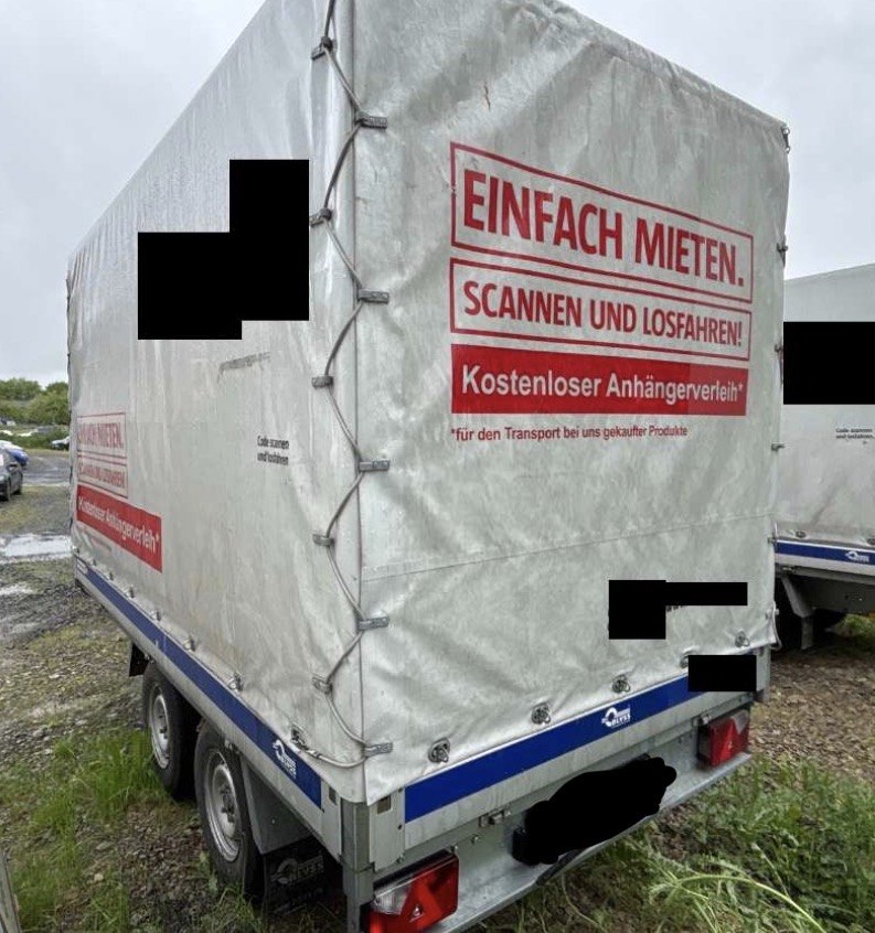 Anhänger Blyss K270 Planenaufbau zGG 2700kg (Gesamtgewicht 300Kg) MwSt. Ausweisbar bei EA Automobile Schwalbach